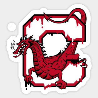 Cortland dripping Red Dragon Sticker